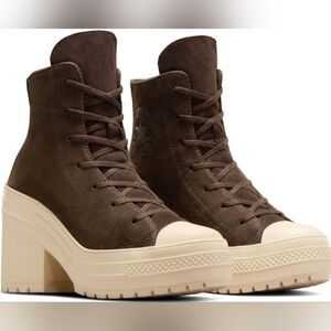 CONVERSE Chuck De Luxe Heel Coffee Break A11554C Boots A06145C Women’s size 8.5